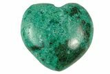 Polished Malachite & Chrysocolla Heart - Peru #250298-1